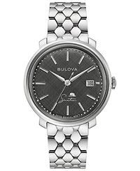 Bulova Men's Frank Sinatra Stainless Steel Bracelet Watch 40mm