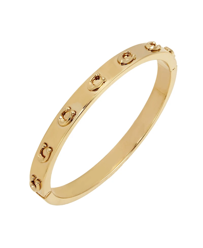 Coach Signature C Hinged Bangle Bracelet