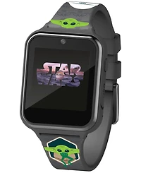 Accutime Kid's Star Wars Baby Yoda Gray Silicone Strap Smart Watch 46x41mm