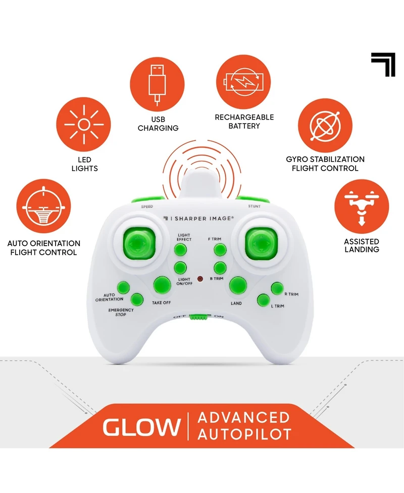 Sharper Image Glow Stunt 5" Drone