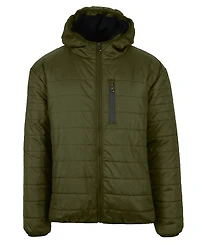 Galaxy By Harvic Men's Sherpa Lined Hooded Puffer Jacket
