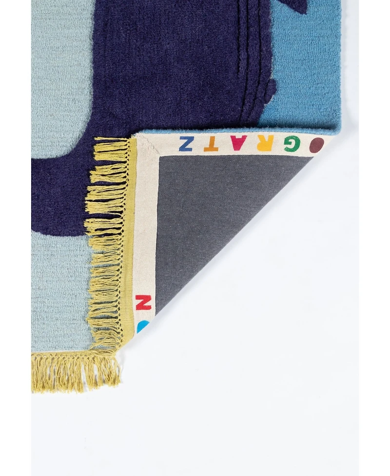 Momeni Atticus Atc-2 Blue 4' x 6' Area Rug