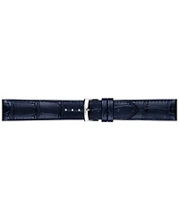 Tissot Men's Swiss Automatic Carson Premium Powermatic 80 Blue Leather Strap Watch 40mm