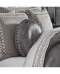 J Queen New York Houston Tufted Decorative Pillow, 15" Round