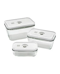Zwilling Fresh & Save Assorted 3-Pc. Glass Rectangular Vacuum Box Set