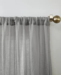 Silvia Crushed Texture Semi-Sheer Rod Pocket Curtain Panel