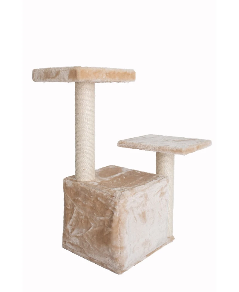 Armarkat Classic Real Wood Cat Tree A3207, 32-Inch Beige - Perfect for Your Feline Friend affordable cattower