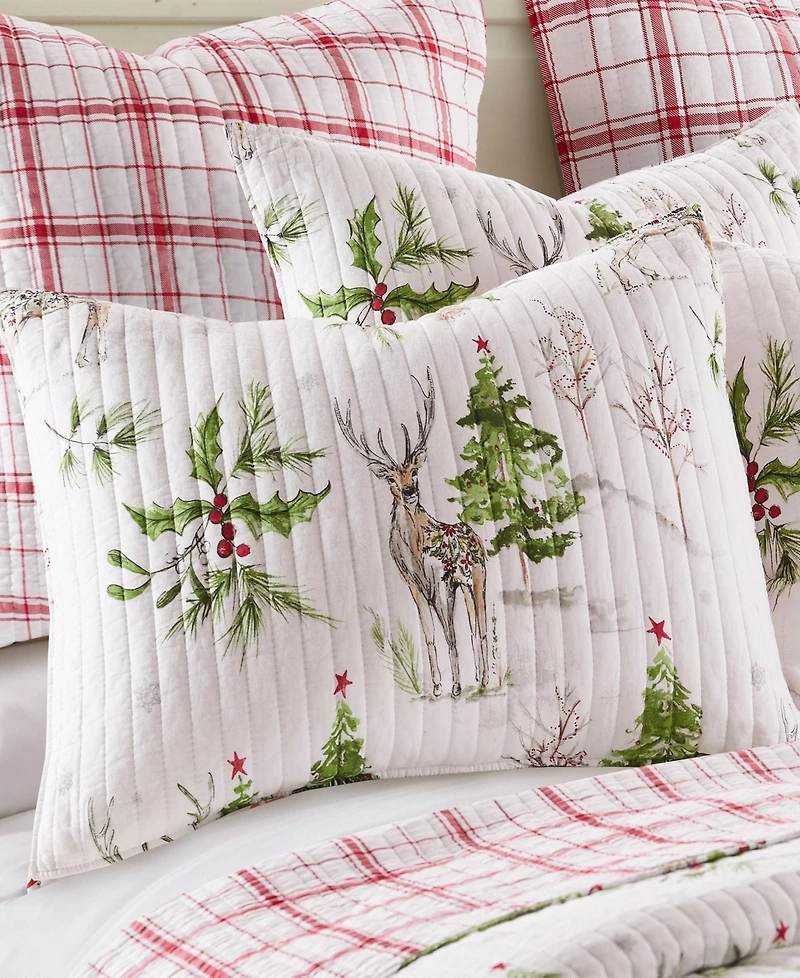 Levtex Sleigh Bells Quilted Sham, Standard