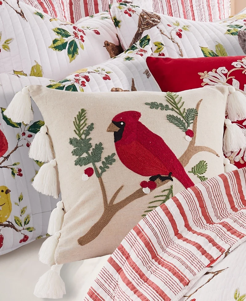 Levtex Joybirds Medallion Decorative Pillow, 18" x 18"