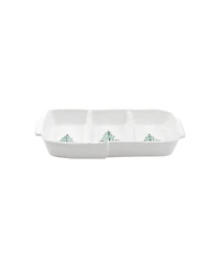 Vietri Lastra Holiday Small Three-Part Server