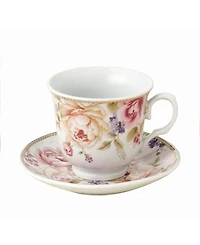 Lorren Home Trends 8 Piece 8oz Coffee Cup and Saucer Set