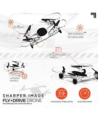 Sharper Image Fly and Drive 7" Drone