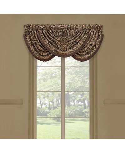 J Queen New York Jordan Waterfall Window Valance, 33" x 49"