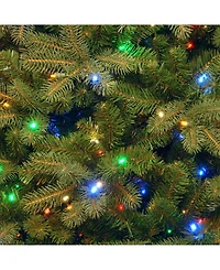 National Tree 7.5' "Feel Real" Down Swept Douglas Fir Hinged Tree with Led Lights