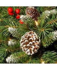 National Tree Company 36" Frosted Berry Teardrop with Battery Operated Warm White Led Lights