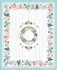 Laural Home Coastal Reef 70x84 Tablecloth