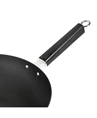 Joyce Chen Professional Series 12" Carbon Steel Excalibur Nonstick Stir Fry Pan with Phenolic Handle