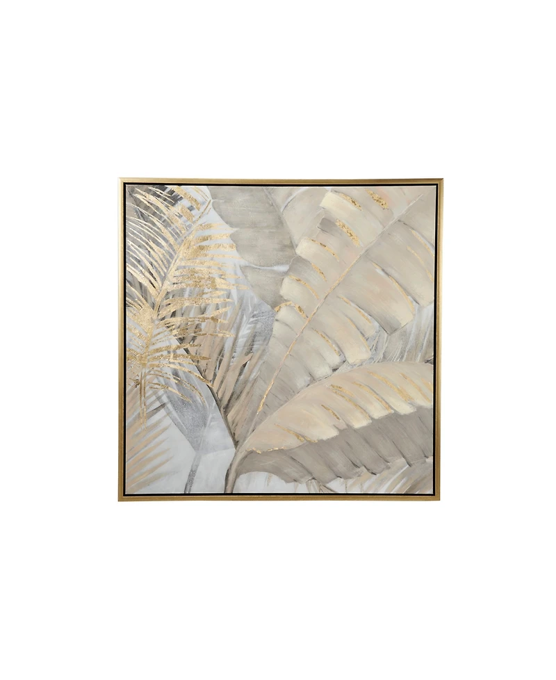 CosmoLiving by Cosmopolitan Brown Traditional Canvas Wall Art, 40 x 40