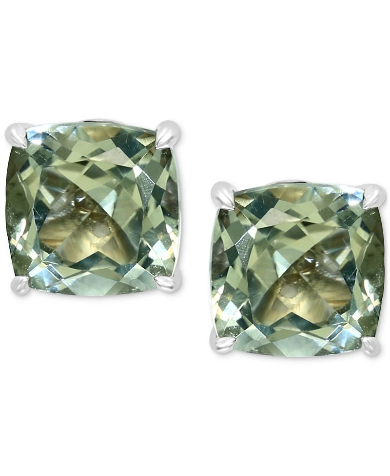 Effy Green Quartz Stud Earrings (4-1/2 ct. t.w.) in Sterling Silver