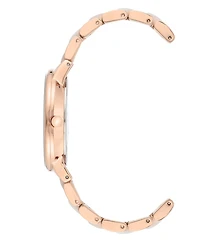 Anne Klein Rose Gold-Tone and Pearlescent White Bracelet Watch 37mm