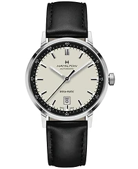 Hamilton Men's Swiss Automatic Intra-Matic Leather Strap Watch 40mm
