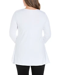 Women's Plus Poised Swing Tunic Top