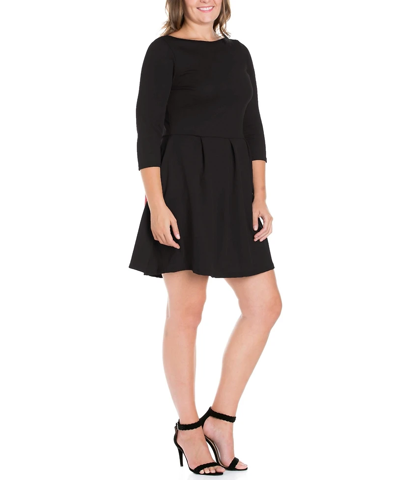 Women's Plus Perfect Fit and Flare Dress