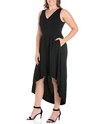 Women's Plus High Low Party Dress