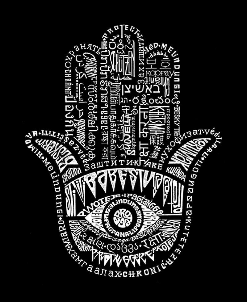 Women's Word Art Crewneck Hamsa Sweatshirt
