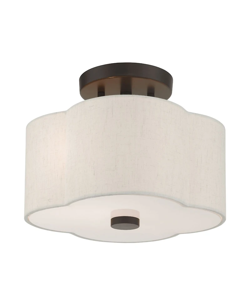 Solstice 2 Lights Semi Flush