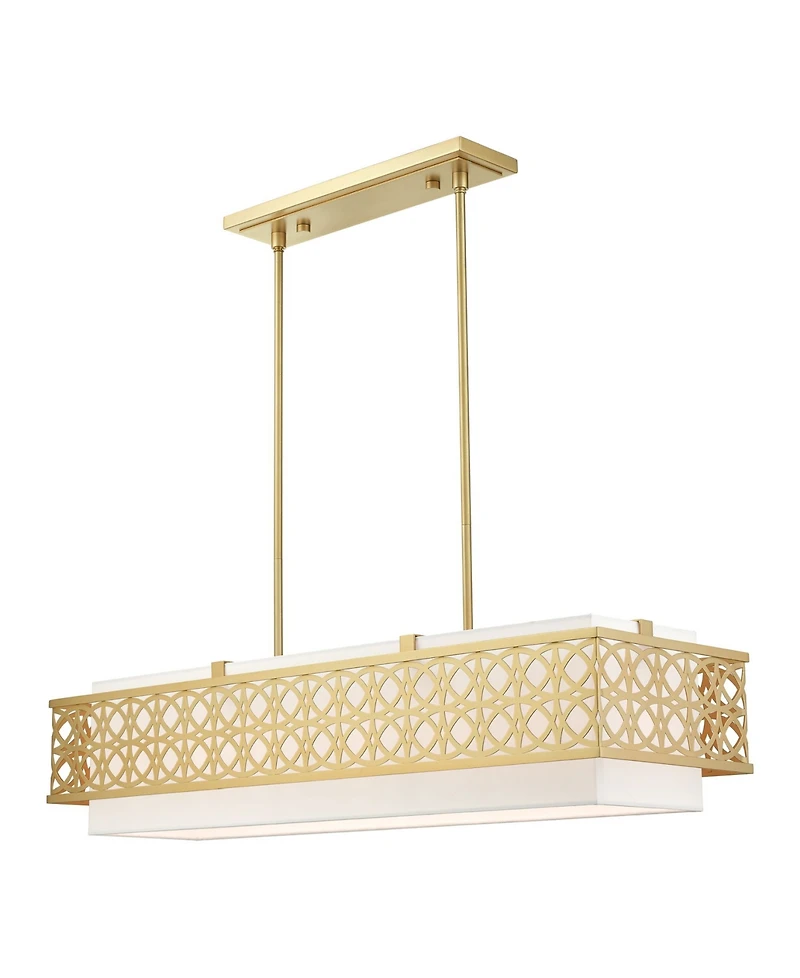 Calinda 6 Lights Linear Chandelier
