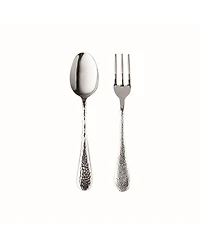 Mepra Serving Set Fork and Spoon Flatware Set, Set of 2
