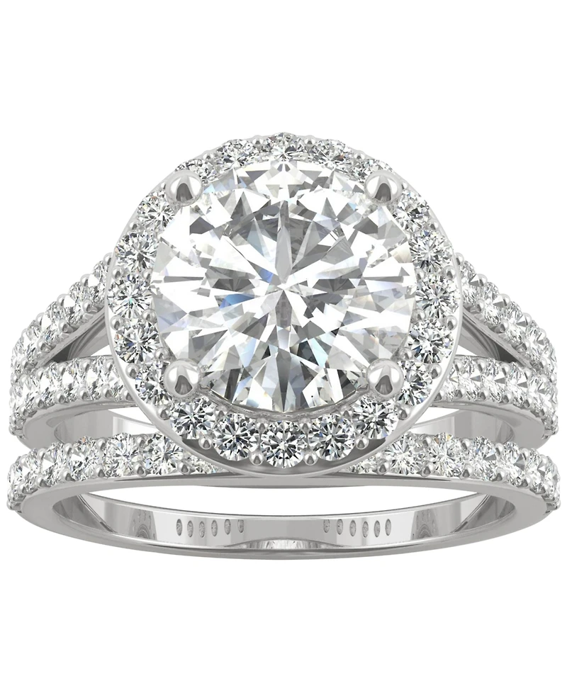 Charles & Colvard Moissanite Bridal Set (3-5/8 ct. t.w. Diamond Equivalent) 14k White Gold