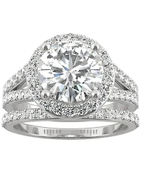 Charles & Colvard Moissanite Bridal Set (3-5/8 ct. t.w. Diamond Equivalent) 14k White Gold