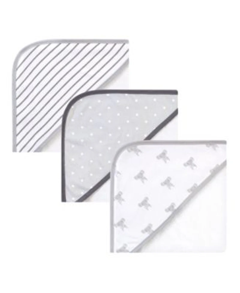 Hudson Baby Unisex Cozy Hooded Cotton-Blend Bath Wraps