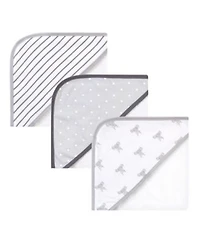 Hudson Baby Unisex Cozy Hooded Cotton-Blend Bath Wraps