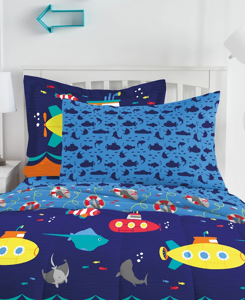 Dream Factory Kids Submarine Comforter Set, Full