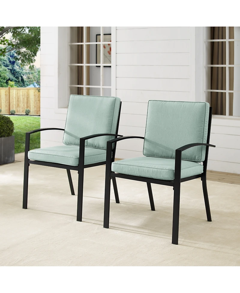 Kaplan 2 Piece Outdoor Dining Chair Set