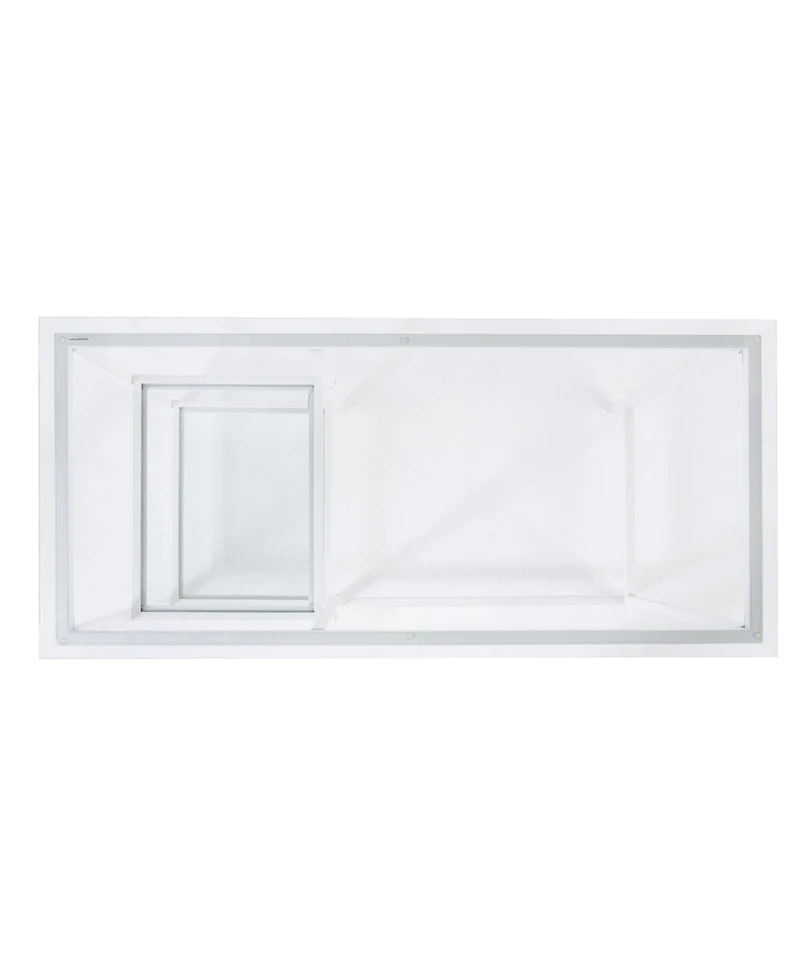 Louke Metal Glass Student Desk
