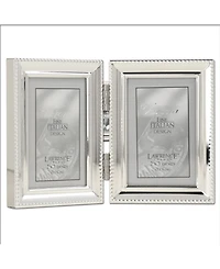 Metal Double Picture Frame with Inner Beading