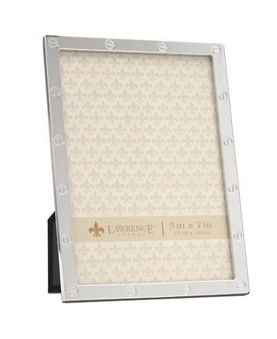 High Quality Polished Cast Metal Picture Frame - Screw Head Design, 5" x 7"