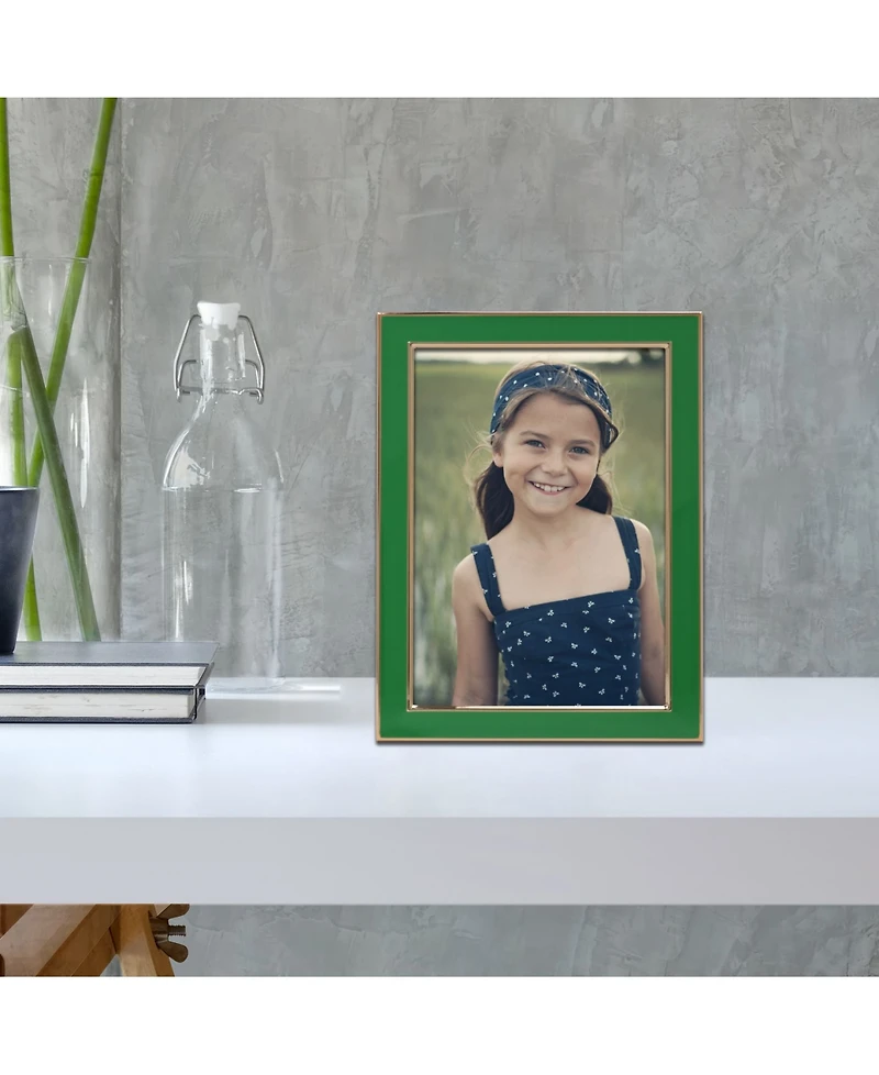 Metal and Enamel Picture Frame