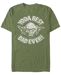 Men's Star Wars Yoda Best Dad Short Sleeve T-Shirt