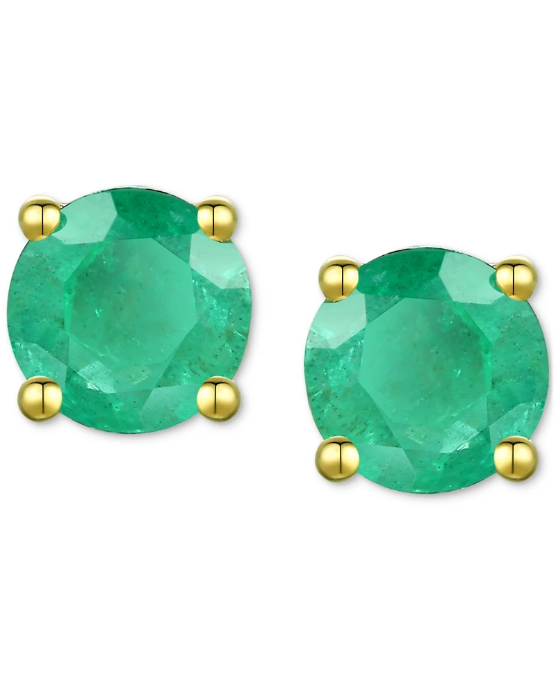 Emerald Stud Earrings (3/4 ct. t.w.) in 14k Gold