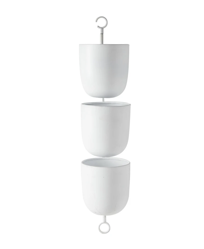 Contemporary Metal Hanging Wall Planter Rack