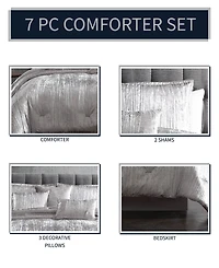 Riverbrook Home Turin Crinkle 7 Piece Comforter Set