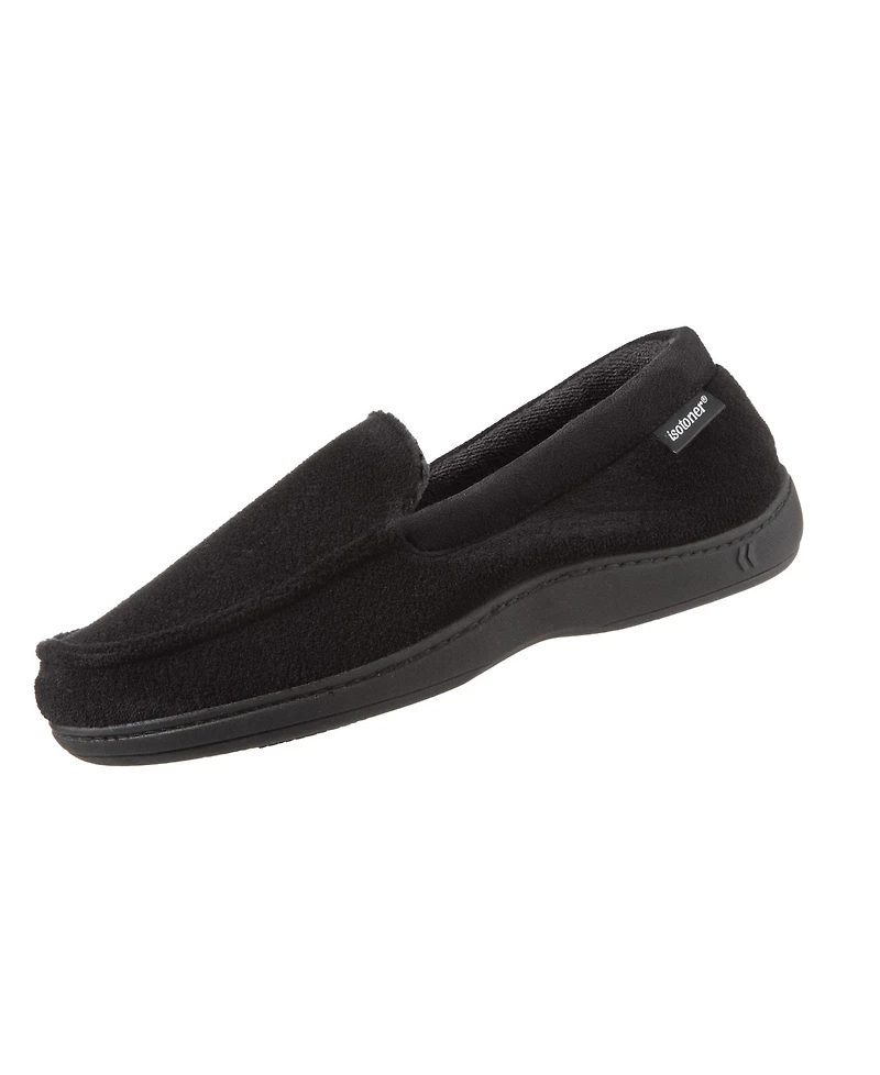 Isotoner Signature Men's Microterry Jared Moccasin Slippers with Memory Foam