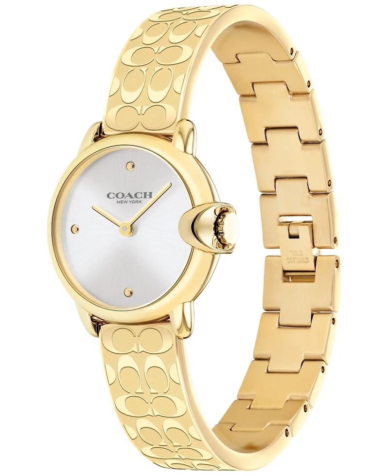 Coach Women's Arden Gold-Tone Bracelet Watch 28mm