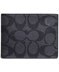 Coach Men's Signature Leather Slim Billfold