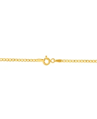 Polished 22" Curb Chain in Solid 10K Yellow Gold